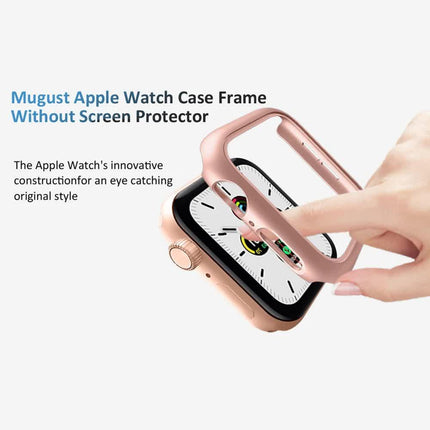 Hard PC Case for Compatible with Apple Watch 45mm 41mm 38mm 42mm 40mm 44mm iWatch SE Series 9 8 7 6 5 4 3 2 1 Matte Bumper Frame 3pcs.