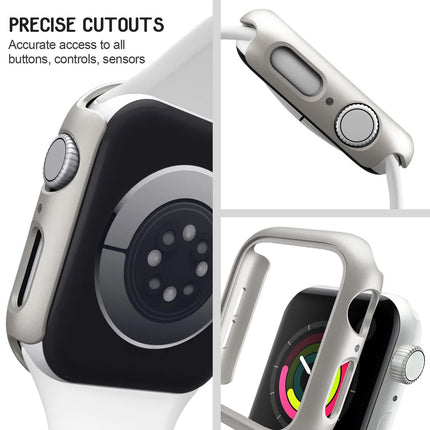 Hard PC Case for Compatible with Apple Watch 45mm 41mm 38mm 42mm 40mm 44mm iWatch SE Series 9 8 7 6 5 4 3 2 1 Matte Bumper Frame 3pcs.