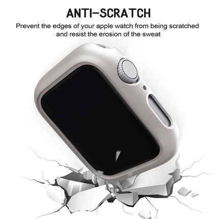 Hard PC Case for Compatible with Apple Watch 45mm 41mm 38mm 42mm 40mm 44mm iWatch SE Series 9 8 7 6 5 4 3 2 1 Matte Bumper Frame 3pcs.