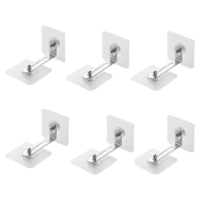 6 Pcs Furniture Wall Anchors Kit, Anti-Tip No-Drill Installation for Shelf and Furniture Safety, Compatible with Various Brands.