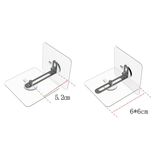 6 Pcs Furniture Wall Anchors Kit, Anti-Tip No-Drill Installation for Shelf and Furniture Safety, Compatible with Various Brands.