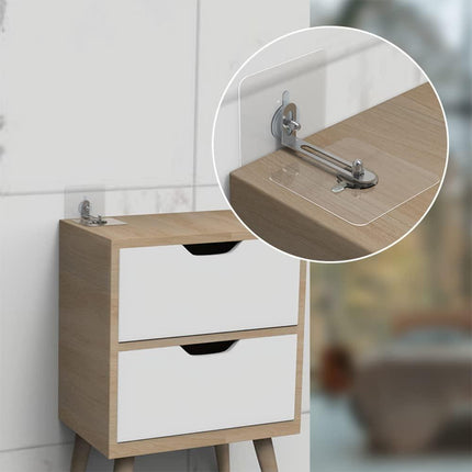 6 Pcs Furniture Wall Anchors Kit, Anti-Tip No-Drill Installation for Shelf and Furniture Safety, Compatible with Various Brands.
