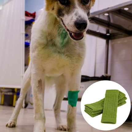 Dog Elbow Protector, 4 Dog Legs Knitted Socks, Dog Wound with Skin Friendly, Pet Leg Wound Protector, Dog Leg Warmer Wraps, Pet Elbow Protective Sleeve for Small Medium Dogs.
