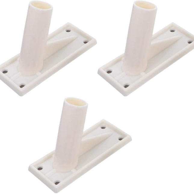 3pcs Flag Pole Holder Wall Mount Flag Stand Flag Pole Mounting Bracket Self Adhesive Flag Pole Mount Plastic Flag Rod Bracket Flagpole Hardware Heavy Duty Flag Bracket Flag Holders.