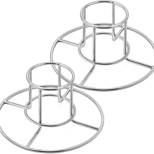 2-Pack Beer Can Chicken Holder for Grill Smoker Oven, Vertical Stainless Steel Beer Butt Chicken Stand for Whole Chicken Roaster, Food Grade & Non-Toxic Rack for Tender and Juicy Chicken.