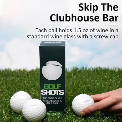 Golf Shots - Golf Ball Shaped Shot Glass, Golf Ball Shot Glasses,1.5oz Cool Golf Ball Shot Glass,for Golf Enthusiasts-Novelty Shot Glasses-Novelty Shot Glasses (9PCS).
