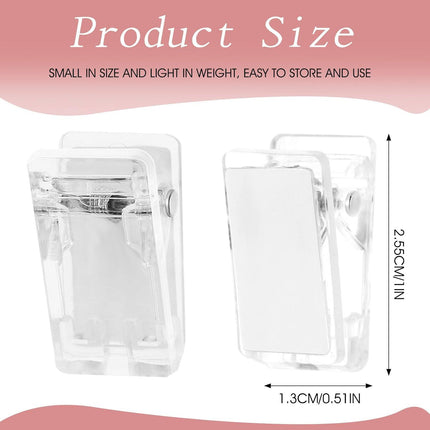 15 Pcs Tapestry Wall Hanging Clips, Self Adhesive Clips Wall Clips Poster Hanger Shower Curtain Clips Double-Sided Adhesive Spring Clips for Blanket Poster Clothing Wall Flag (Clear).