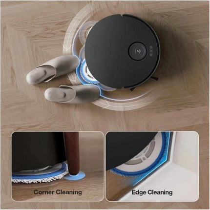 Mop Mount ，Compatible for ECOVACS T30S Combo/Pro ，Mop Kit Mopping Plate Robot Vacuum Cleaner Accessory Spare Parts(2 PCS Mop Mount 2 pcs Mop).