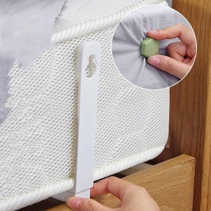 16 Pcs of Bed Sheet Anti-Slip Buckle, Bed Sheet Retainer, Mattress Bed Sheet Angle Fixer, Quilt Anti-Run Fixing Buckle, Used for Fixing Bed Sheets, Sofas, Tablecloths, Curtains.