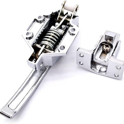 Freezer Handle,Walk-in Cooler Door Handle, Adjustable Latch Spring Loaded Walk in Freezer Cooler Grip Industrial Machinery and Equipment Refrigerator Oven Refrigerator Door Handle.