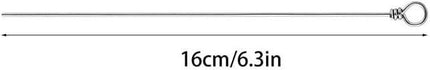 Pack of 100 Bass Fishing Spinner Shaft Looped Stainless Steel Wire Lure Making.