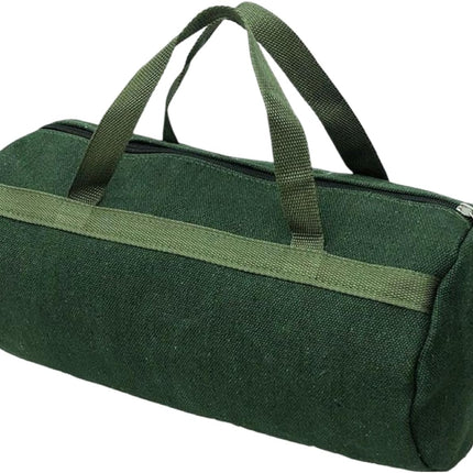 Grill Accessory Storage Bag, 24" Extra Thick Canvas Grill Utensil Storage Bag, Double Zipper Grill Tool Storage Bag, BBQ Tool Storage Bag Carry Bag for Camping Hiking Barbecue.