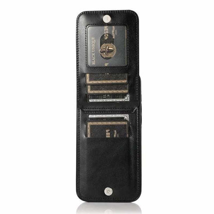 iPhone 13 Case with Card Holder Retro V3 6CK Black.
