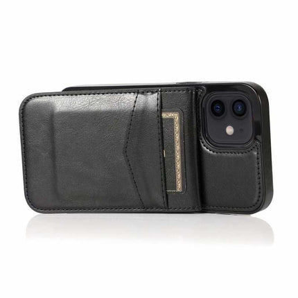iPhone 13 Case with Card Holder Retro V3 6CK Black.