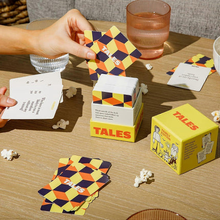 TALES Family Edition 150 Conversation Cards for Adults Teens Kids Compatible with Braun Gifts Holidays Gatherings.