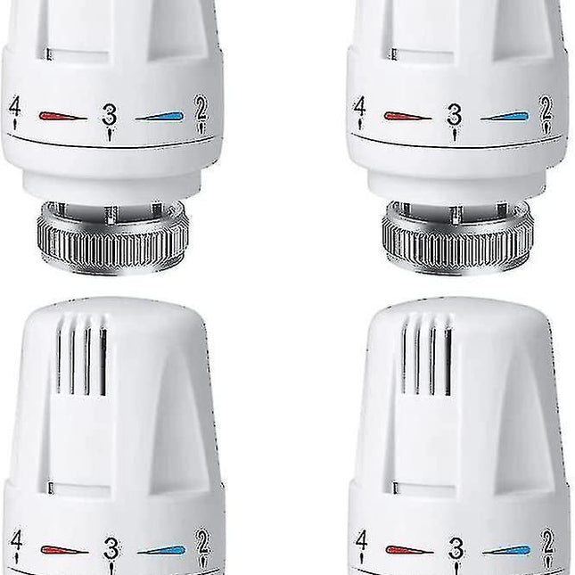 Thermostatic Head Replacement Compatible with M 30 X 1.5 Radiator Valve 4 Parts Antifreeze.