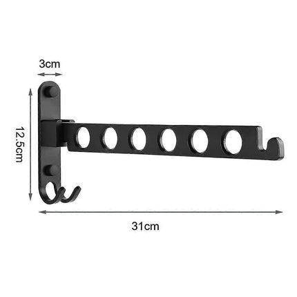 Foldable Clothes Hook Wall Mounted Rack Black 1 Pack Compatible with Braun.