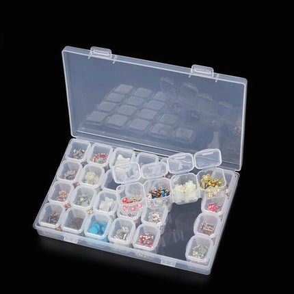 2-pack - Bead Storage 56 Compartments for Diamond Painting - Diamond Painting Transparent Transparent.