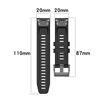 26mm Silicone Strap for Garmin fenix 7X 7 7S 6X 6 Pro 6S 5 5X Plus Smartwatch Bracelet for Garmin Descent mk2i mk3 51mm 12 12 Garmin Fenix 7S.