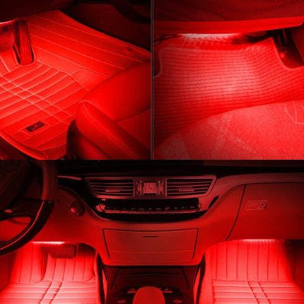T10 w5w Canbus Red 4-pack LED bulbs 12v / 24v Red Red.