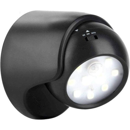 Outdoor Wall Light with Motion Sensor | 1000 Lumen LED Outdoor Lighting | Battery Powered Cordless Lighting | 360 Degree Rotation and Tilt.