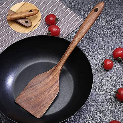 Wooden Spatulas Set of 2 30cm Cooking Utensils.