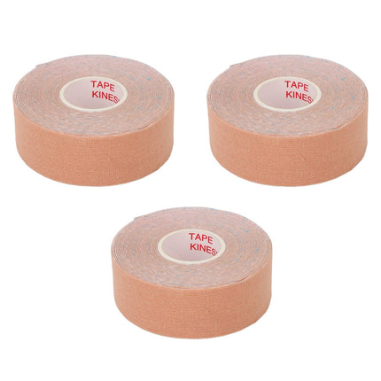 3 Rolls Facial Tape Facial Wrinkle Removal Strip Easy to Cut V-Shaped Lifting Patch Skin Tone.