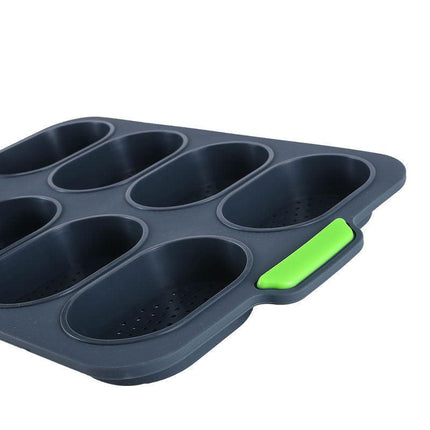 Mini baguette baking tray, bread crisping tray, non-stick perforated.