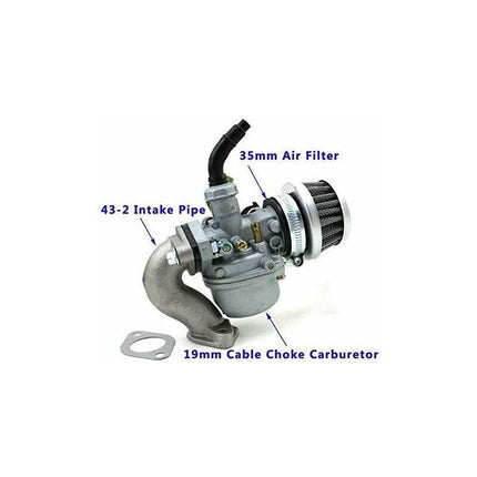 PZ19 Carburetor Kit for 50cc 70cc 90cc 110cc ATV Dirt Bike Quad with 19mm Carb Compatible with Taotao Sunl.
