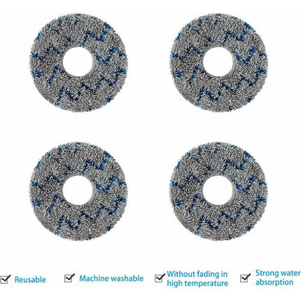 Ecovacs Filter Brush Cloth Replacement Accessory Kit 15 Pieces Compatible with DEEBOT T20 T10 X1 Omni Turbo Plus Robot Vacuum Cleaner.