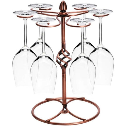 Wine Glass Rack Holds 6 Compatible with Drying Storage 1pc.