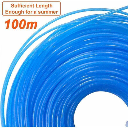 Round Nylon Wire Spool for Trimmer Brushcutter Diameter 1.6 mm Length 100 m, Replacement Wire Trimmer Wire..DEBUNS.