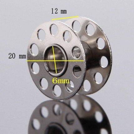 Metal Bobbins with Case for Standard Household Sewing Machine Brother Singer Bernina Pfaff Elna Babylock Kenmore Juki..DEBUNS.