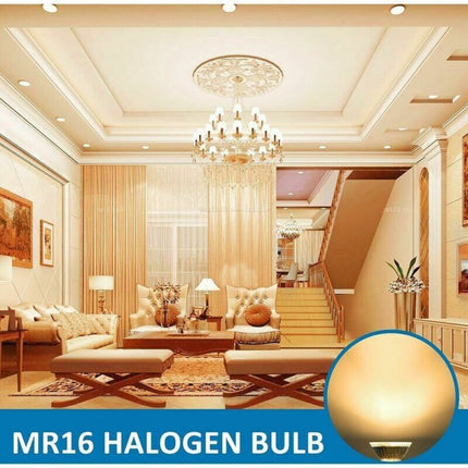 MR16 Halogen Spot Lamp 35W 12V GU5.3 Bulbs 6-Pack.