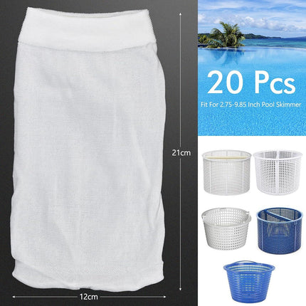 20 pcs Pool Skimmer Socks Pool Filter Sock for.
