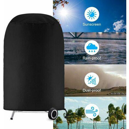 Grill cover, round grill cover, grill cover tarpaulin, grill cover tarpaulin waterproof anti-UV protection (70 x 70 cm),.