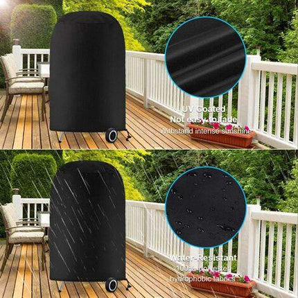 Grill cover, round grill cover, grill cover tarpaulin, grill cover tarpaulin waterproof anti-UV protection (70 x 70 cm),.