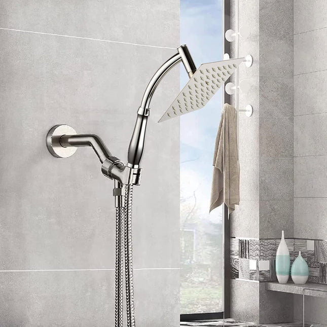Rain Shower Head High Pressure Large Square Chrome Finish Universal Replacement Shower Accessories.