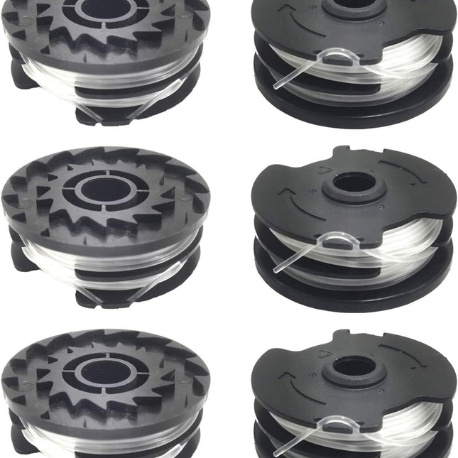 6-pack replacement lens coils for LIDL Parkside PRTA 20-Li A1, B2, C3, PRT 550 A1, A3, PRT 300 A1 grass trimmer.