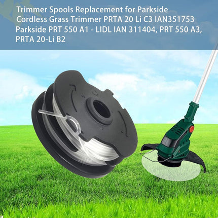 6-pack replacement lens coils for LIDL Parkside PRTA 20-Li A1, B2, C3, PRT 550 A1, A3, PRT 300 A1 grass trimmer.