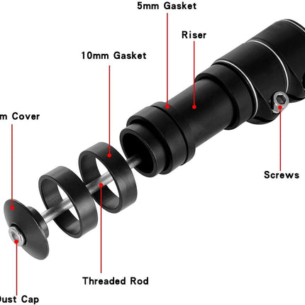 bicycle handlebar extension black.