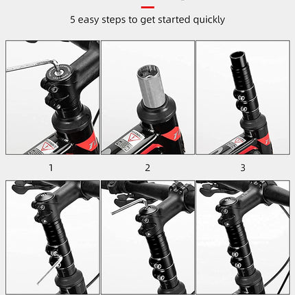 bicycle handlebar extension black.