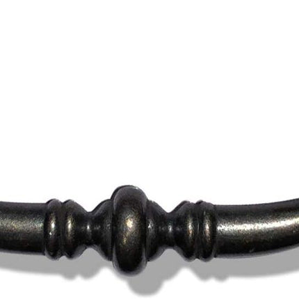 6 Pack MOOD.SC 3.5in Hole Center Shabby Chic Drawer Kitchen Cabinet Drop Bail Pulls Handles (89mm/Antique Black).
