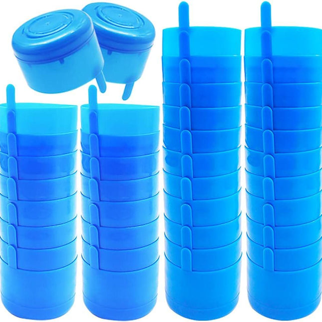 40 Pcs Non Spill Caps,Anti Splash Bottle Caps,Replacement Water Bottle Snap On Cap,Reusable Non-Spill Cap for 55 mm 3 and 5 Gallon Water Jugs.