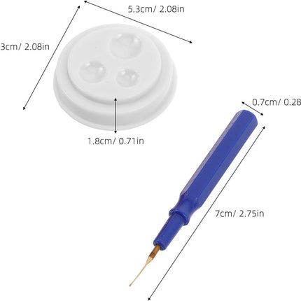 1 Set Plastic Watch Repair Kit Professional Plastic Watch Oiler Set for All Watches and Pocket Watches Small Portable Pen with Oil Cup Easy Use.