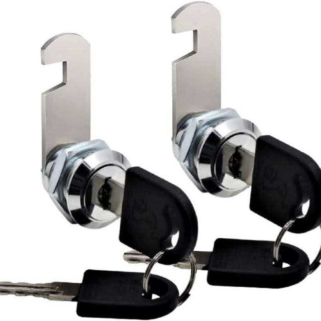 Us General Cabinet Replacement Keyed Cabinet Locks Alike Keyed 3/4 Cylinder Cam Locks 5/8 inch Mailbox Lock Replacement 16mm for Cabinet Security RV Mailbox Toolbox Locks 2Pack.