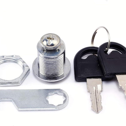 Us General Cabinet Replacement Keyed Cabinet Locks Alike Keyed 3/4 Cylinder Cam Locks 5/8 inch Mailbox Lock Replacement 16mm for Cabinet Security RV Mailbox Toolbox Locks 2Pack.