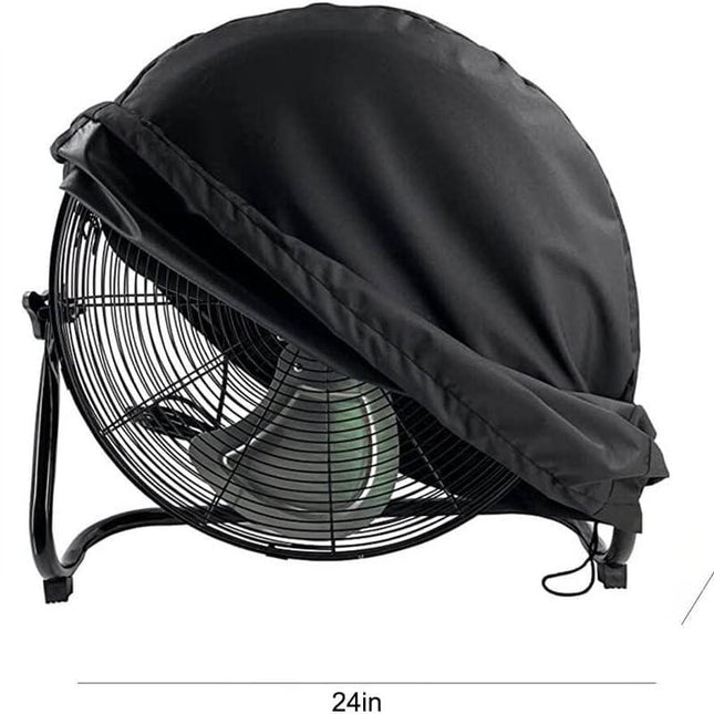 Industrial Fan Cover Waterproof Dustproof Outdoor Fan Cover for 18"&20" Industrial Floor Fan Heavy Duty High Velocity Floor Fan Covers(Black).