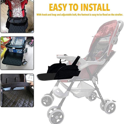 Baby Stroller Footrest, Universal Stroller Footstool Extension Foot Rest for Foot Support Accessory.