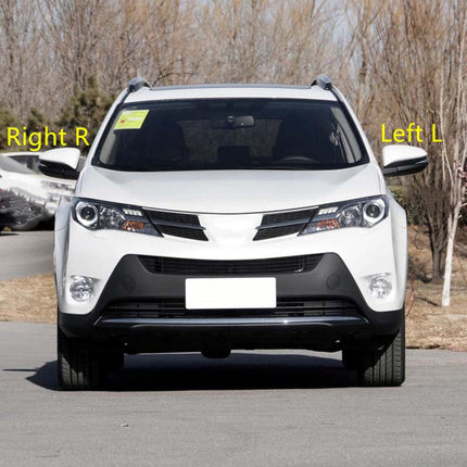 Side Rear View Mirror Cover Shell Holder Door Mirror Cap Housing Fit For To-yota RAV4 2013 2014 2015 2016 2017 2018 2019,Red Right Side.